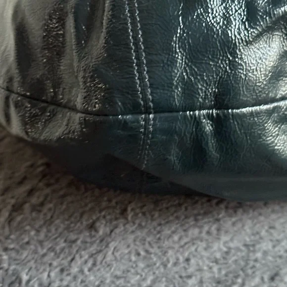 Coach Ergo Teal Patent Leather Large Hobo Bag - Picture 5 of 9